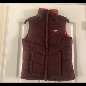 Columbia reversible Virginia tech puffer vest S/M